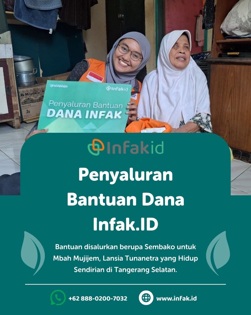 Sembako Untuk Lansia Tunanetra Yang Hidup Sendirian
